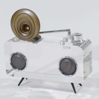 Rádio Decorativo De Cristal Morize | Maria Pia Casa