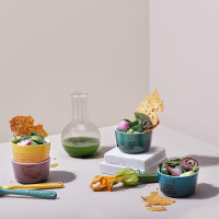 Set 4 Mini Ramekins Botanique Collection Le Creuset