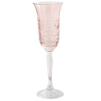 Taça de Cristal para Champanhe 150ml Pink Lodz – Maria Pia Casa