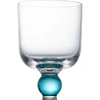 Taça De Vidro 210ml Turquesa Gemma | Maria Pia Casa