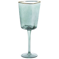 Golden-Rimmed Martim Red Wine Glass | Maria Pia Casa