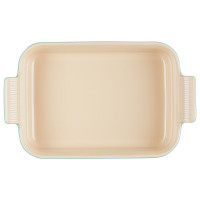 Travessa Retangular Le Creuset Azul Caribe 26Cm (Heritage) | Maria Pia Casa