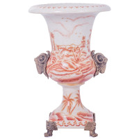 Vaso quadrado de porcelana e Bronze - Imperial – Maria Pia Casa