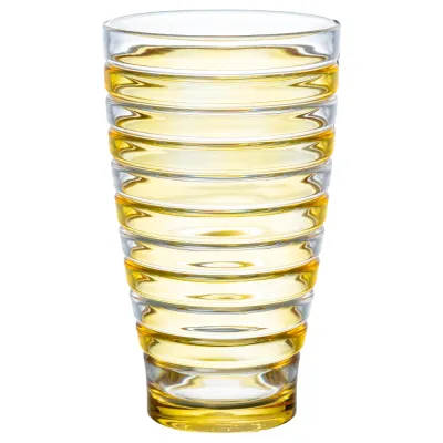 Copo Alto De Acrílico Amarelo 600 ml Orla | Maria Pia Casa