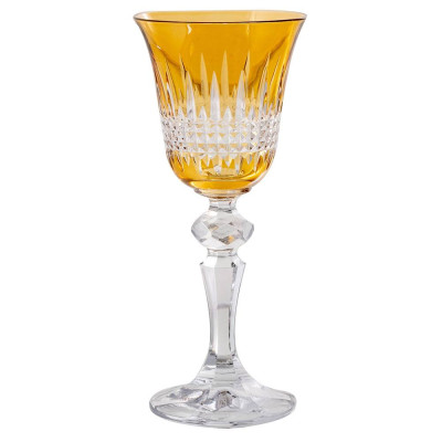 Lodz Yellow 60ml Crystal Bowl