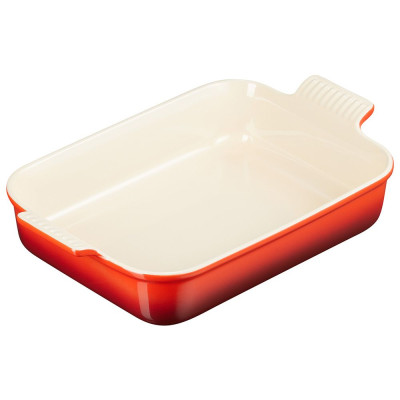 Rectangular Platter 32Cm (Heritage) Red Le Creuset