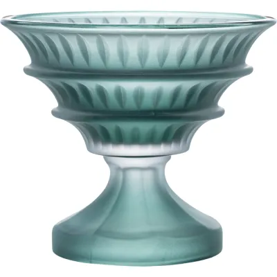 Centro de Mesa Decorativo de Vidro Verde Suave Venezia 13x15x15cm